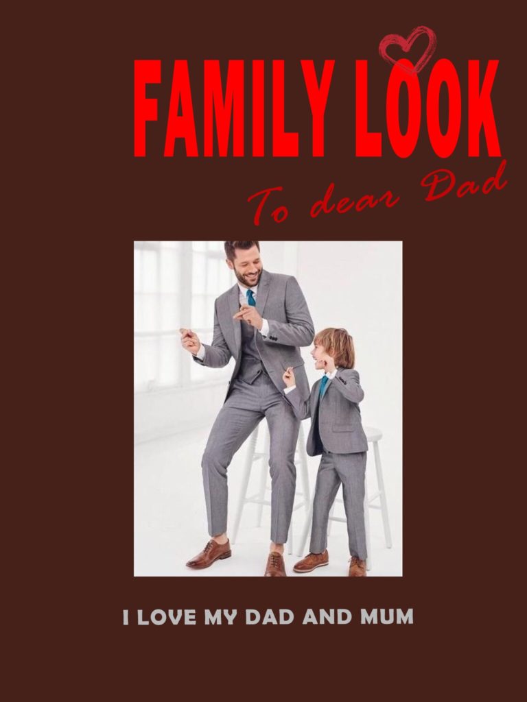 Costume sur-mesure pour Papa et fils Papa et fils avec le même costume