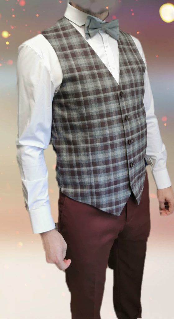 Gilet à carreaux