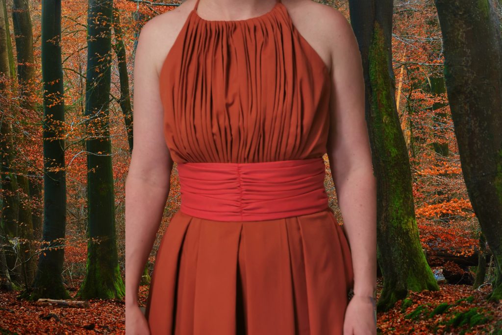 Robe dos nus Robe plissée